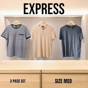 Express Men's Short Sleeve Tee Set - Medium